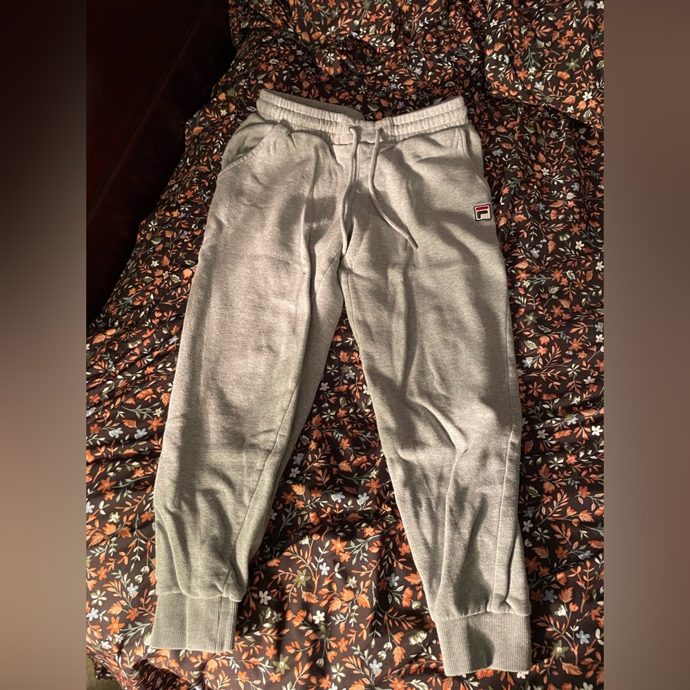 Grey Fila womens sweatpants